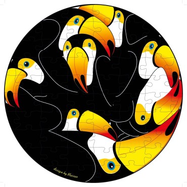 QC Fauna Brasileira -Tucanos  64 pçs